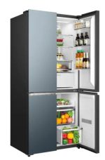 მაცივარი C521CDIB Cross-Door 190x83x64.1 521 LT NF Inverter Free-Built-In Matte Blue Glass - Image 5