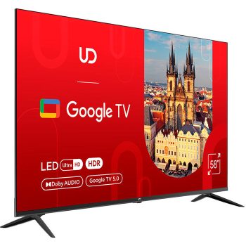 ტელევიზორი TV 58"(147cm)/ UD 58GUC5210  Google TV 16:9 3840x2160  178*/178* 280cd/m2  BT5.1 WiFi RJ45 Cl+ HDMIx2 USB2.0 DVB-T/T2/C/S2 VESA 200x200