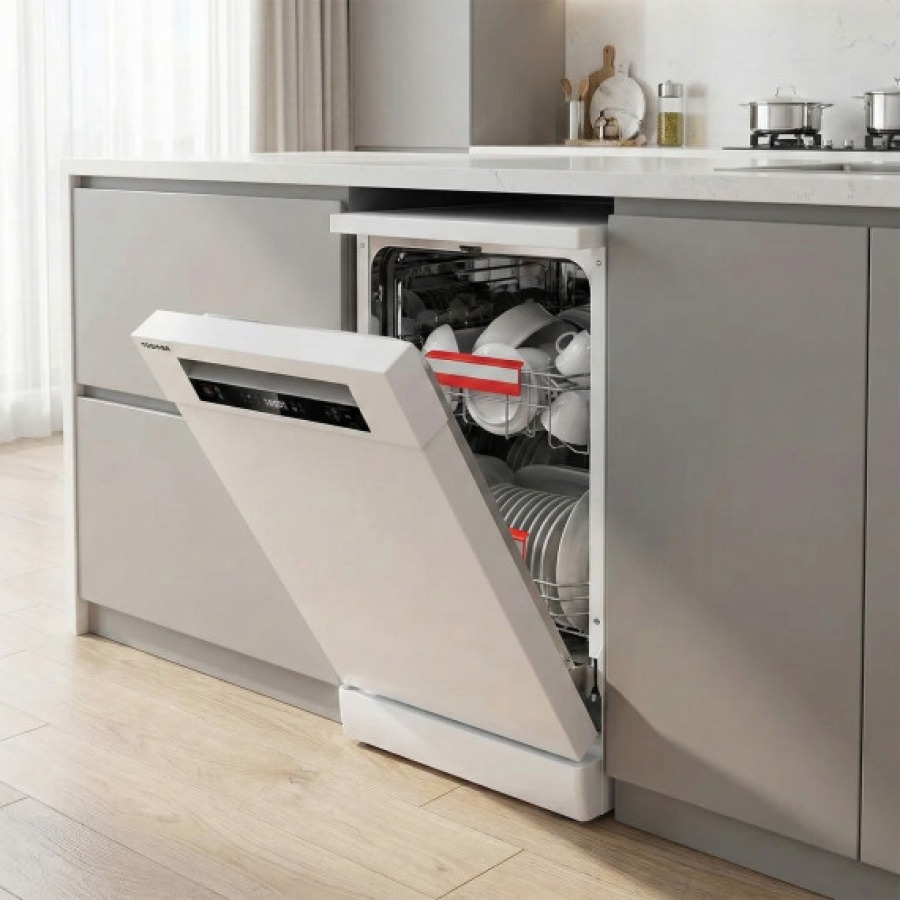 ჭურჭლის სარეცხი მანქანა TOSHIBA DW-10F1CIS(W)